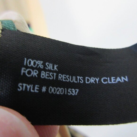 Club Monaco 100% Silk Dress 4 Striped Scoop Neck Sleeveless Casual Party 92 - Picture 3 of 12